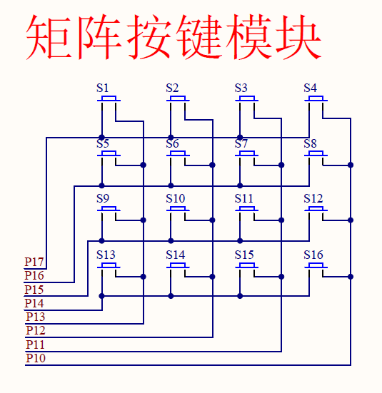 矩阵按键