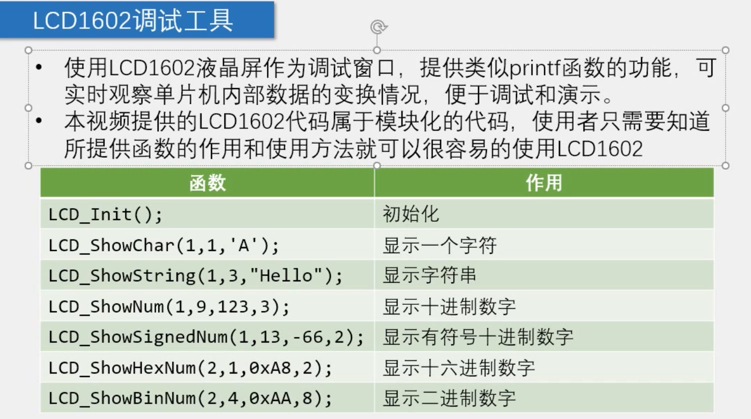 LCD调试